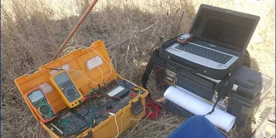 Illustrative image of Electrical resistivity / VES (Vertical Electrical Sounding) in Oakland