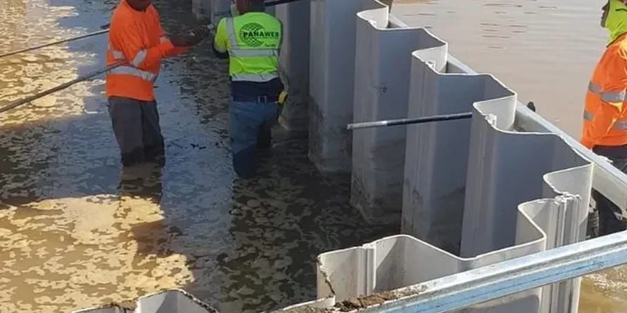 Illustrative image of Sheet pile wall design in Oakland