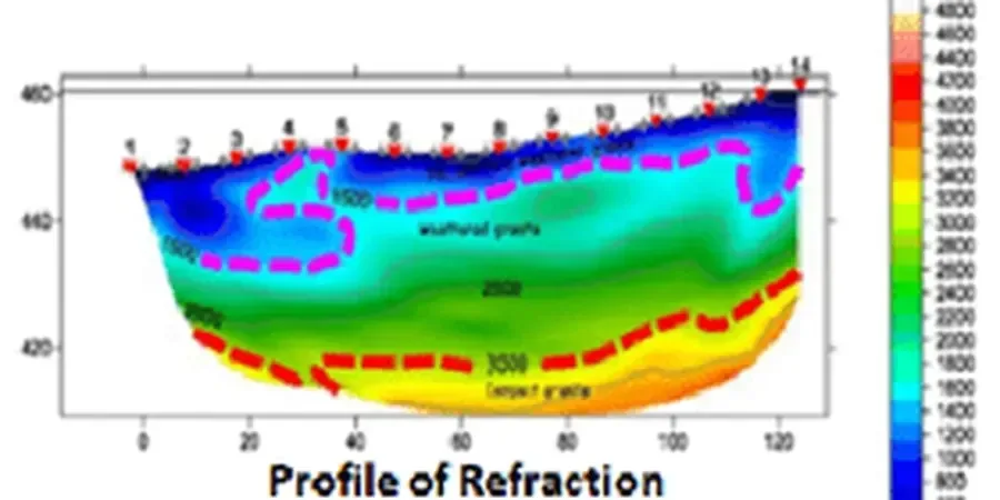 Illustrative image of Seismic tomography (refraction/reflection) in Oakland